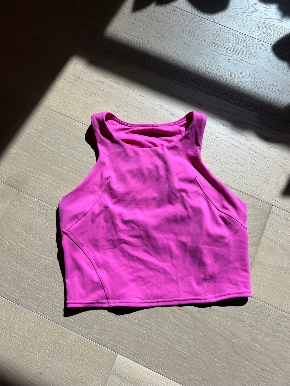 Lululemon Sonic Pink Wunder train tank 8
